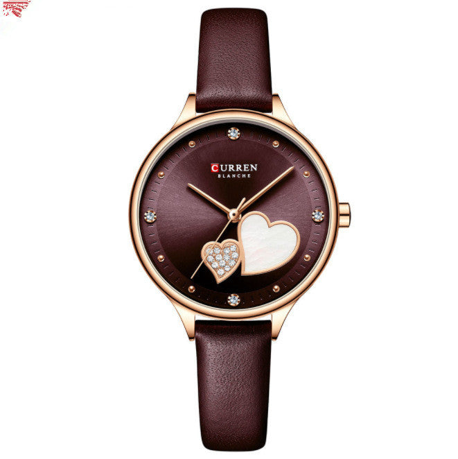 Reloj de cuarzo resistente al agua, reloj de moda informal con cinturón para mujer