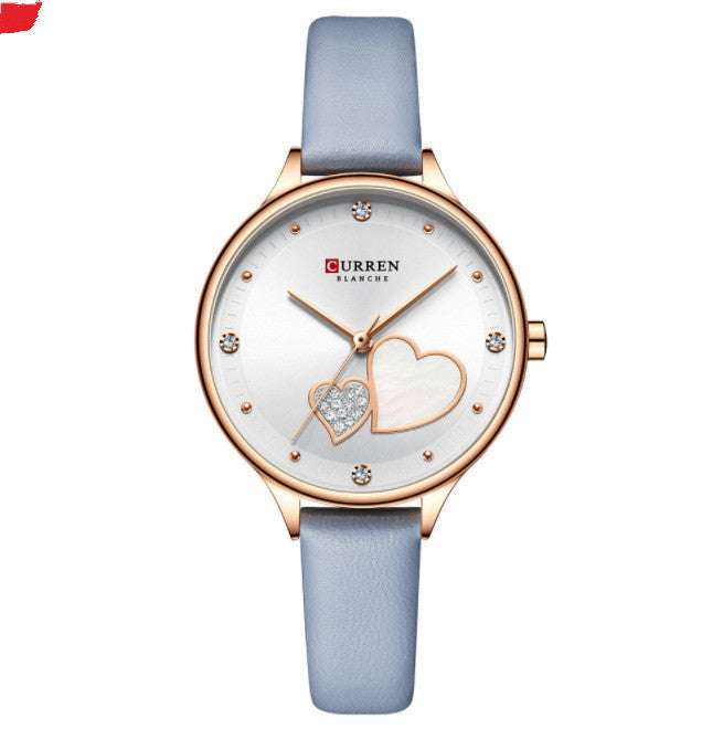 Reloj de cuarzo resistente al agua, reloj de moda informal con cinturón para mujer