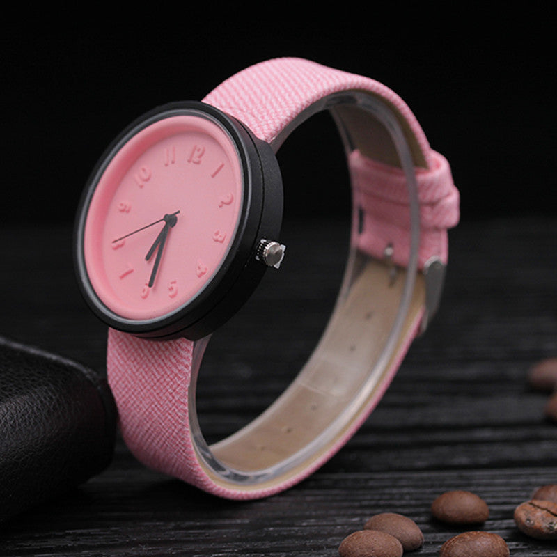 Reloj de moda para mujer Reloj de cuero para mujer Reloj Candy para mujer