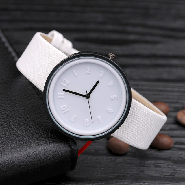 Reloj de moda para mujer Reloj de cuero para mujer Reloj Candy para mujer