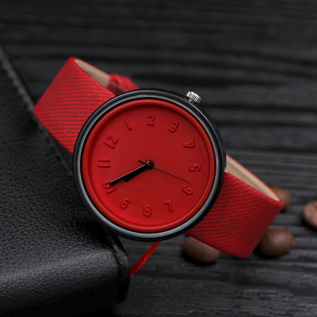 Reloj de moda para mujer Reloj de cuero para mujer Reloj Candy para mujer