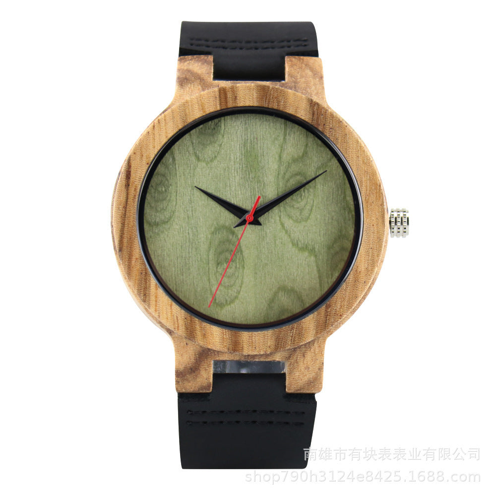 Reloj de madera sencillo e informal para hombre