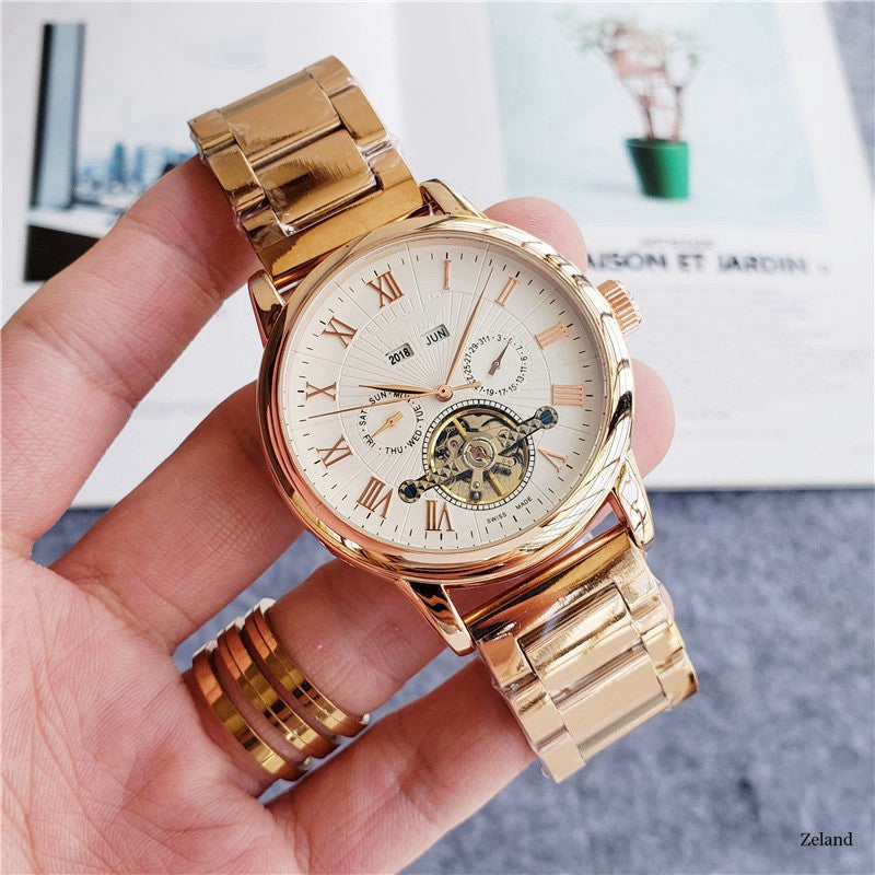 Reloj Tourbillon de cinco manecillas Reloj casual de moda para hombre
