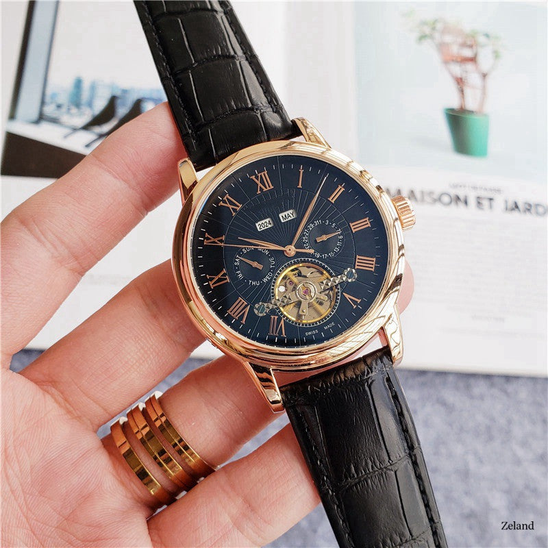 Reloj Tourbillon de cinco manecillas Reloj casual de moda para hombre