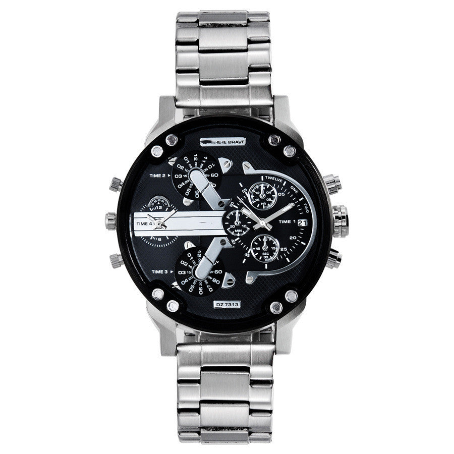 Reloj de cuarzo con correa de acero inoxidable
