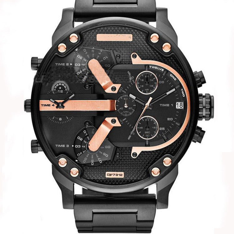 Reloj de cuarzo con correa de acero inoxidable
