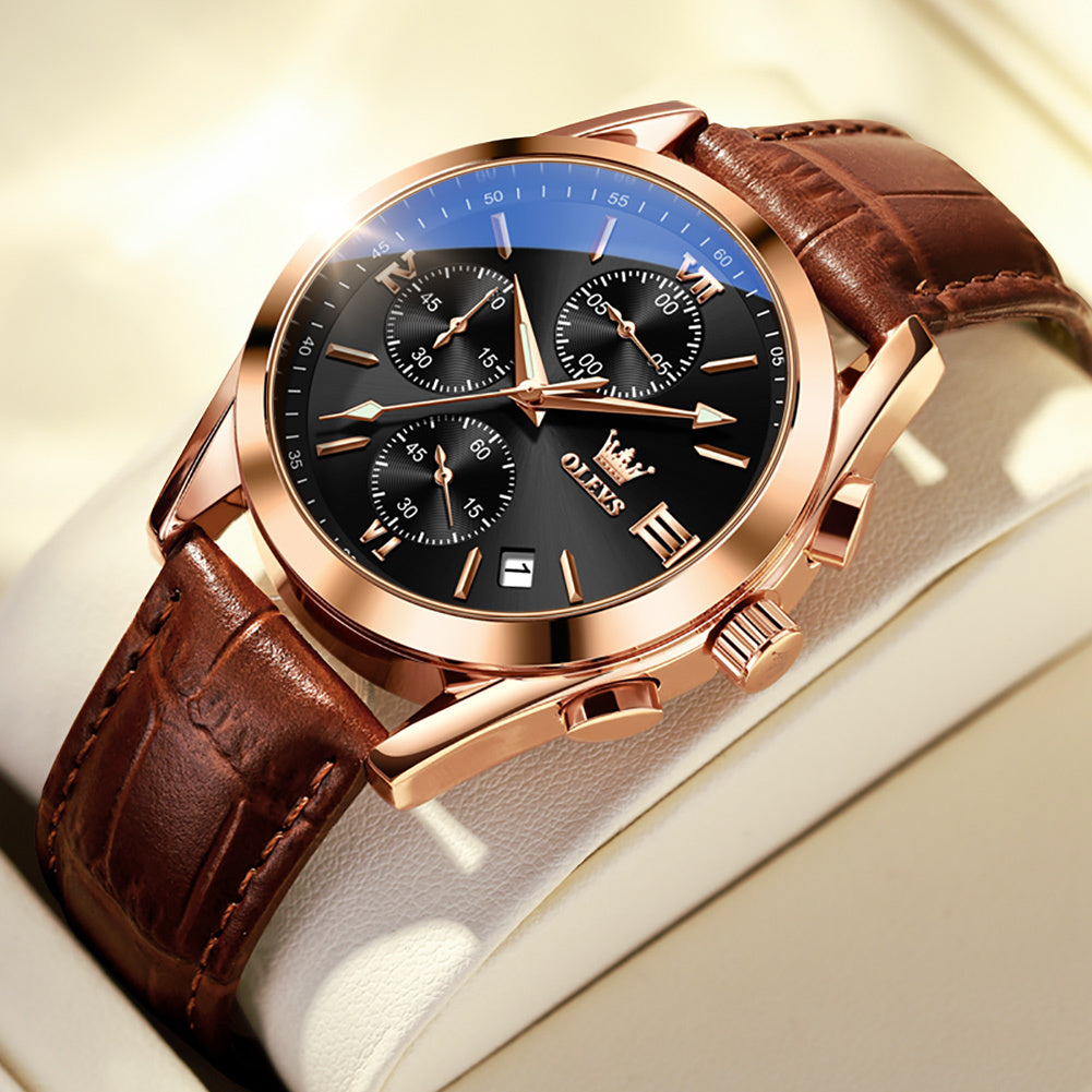 Multi-function Three-eye Six-needle Sports Chronograph Men's Watch Men's Watch