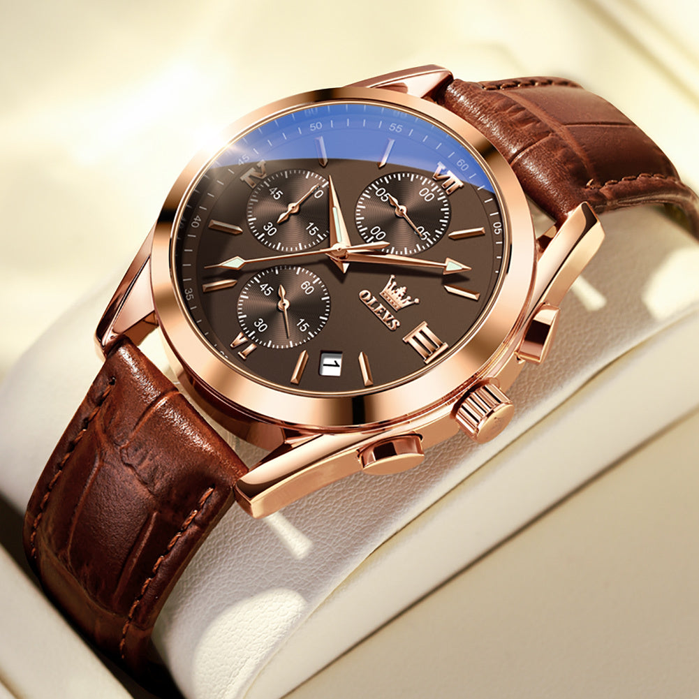 Multi-function Three-eye Six-needle Sports Chronograph Men's Watch Men's Watch