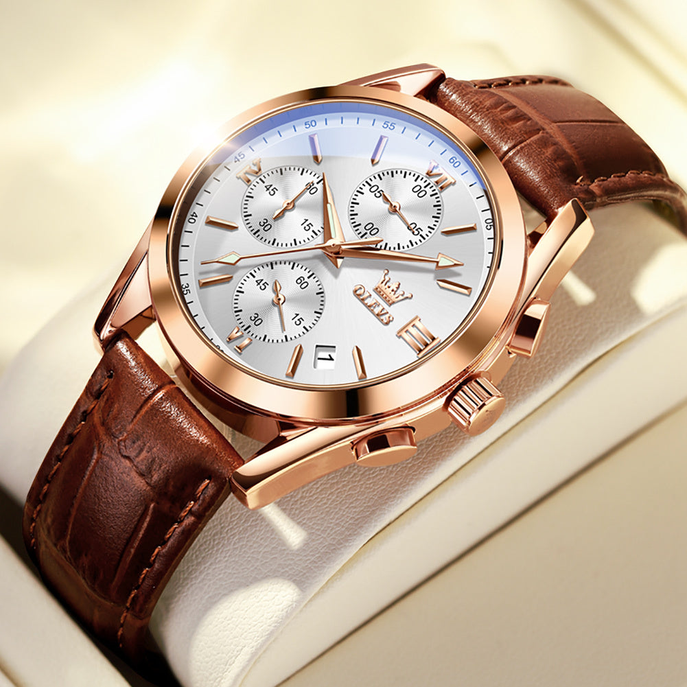 Multi-function Three-eye Six-needle Sports Chronograph Men's Watch Men's Watch
