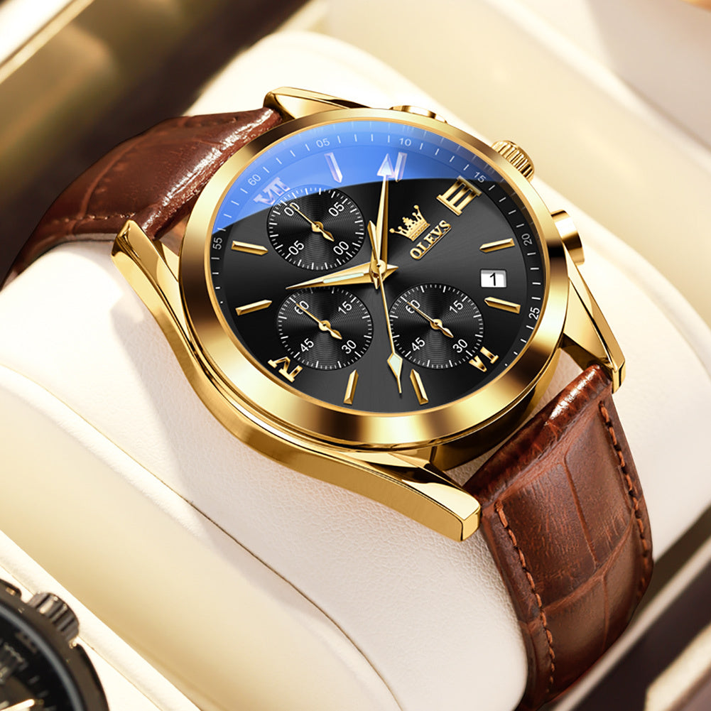 Multi-function Three-eye Six-needle Sports Chronograph Men's Watch Men's Watch