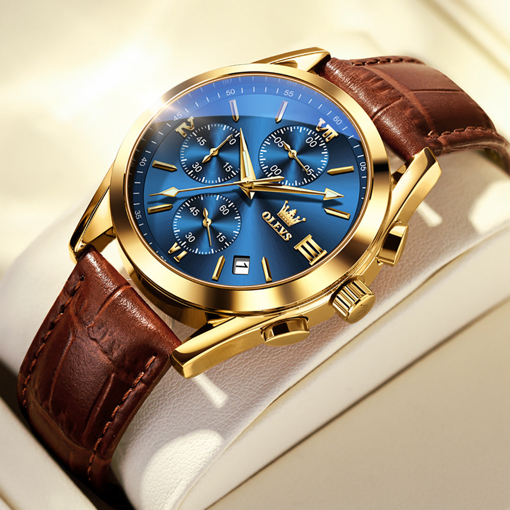 Multi-function Three-eye Six-needle Sports Chronograph Men's Watch Men's Watch