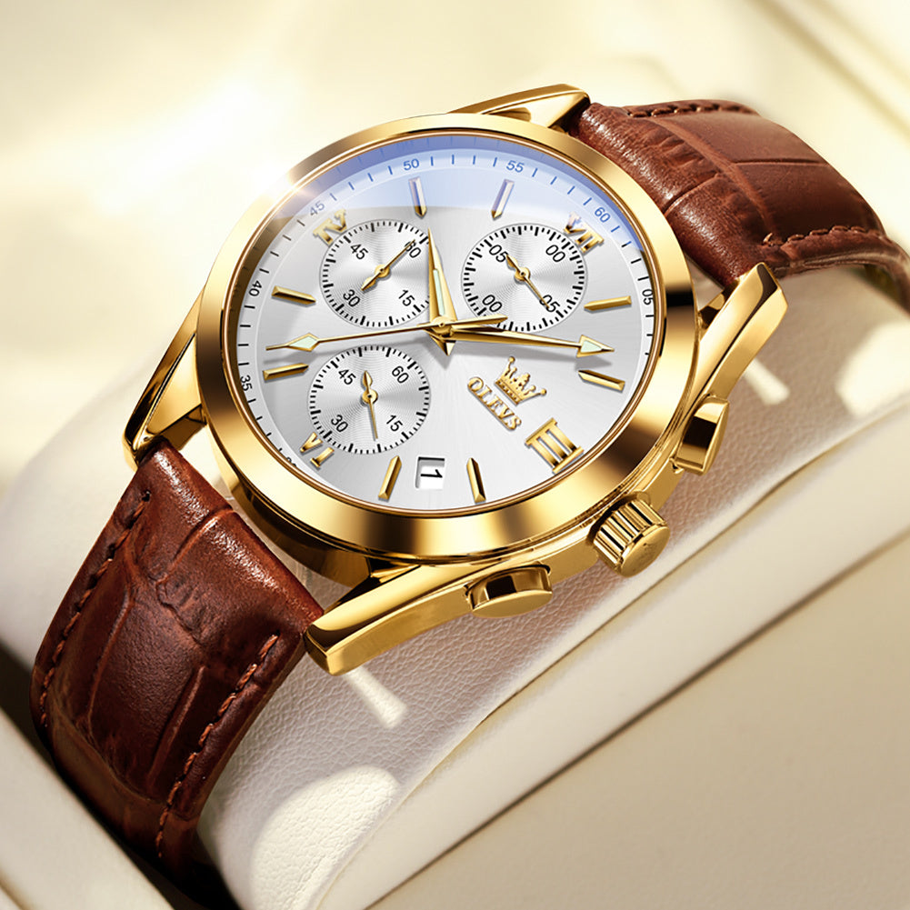 Multi-function Three-eye Six-needle Sports Chronograph Men's Watch Men's Watch