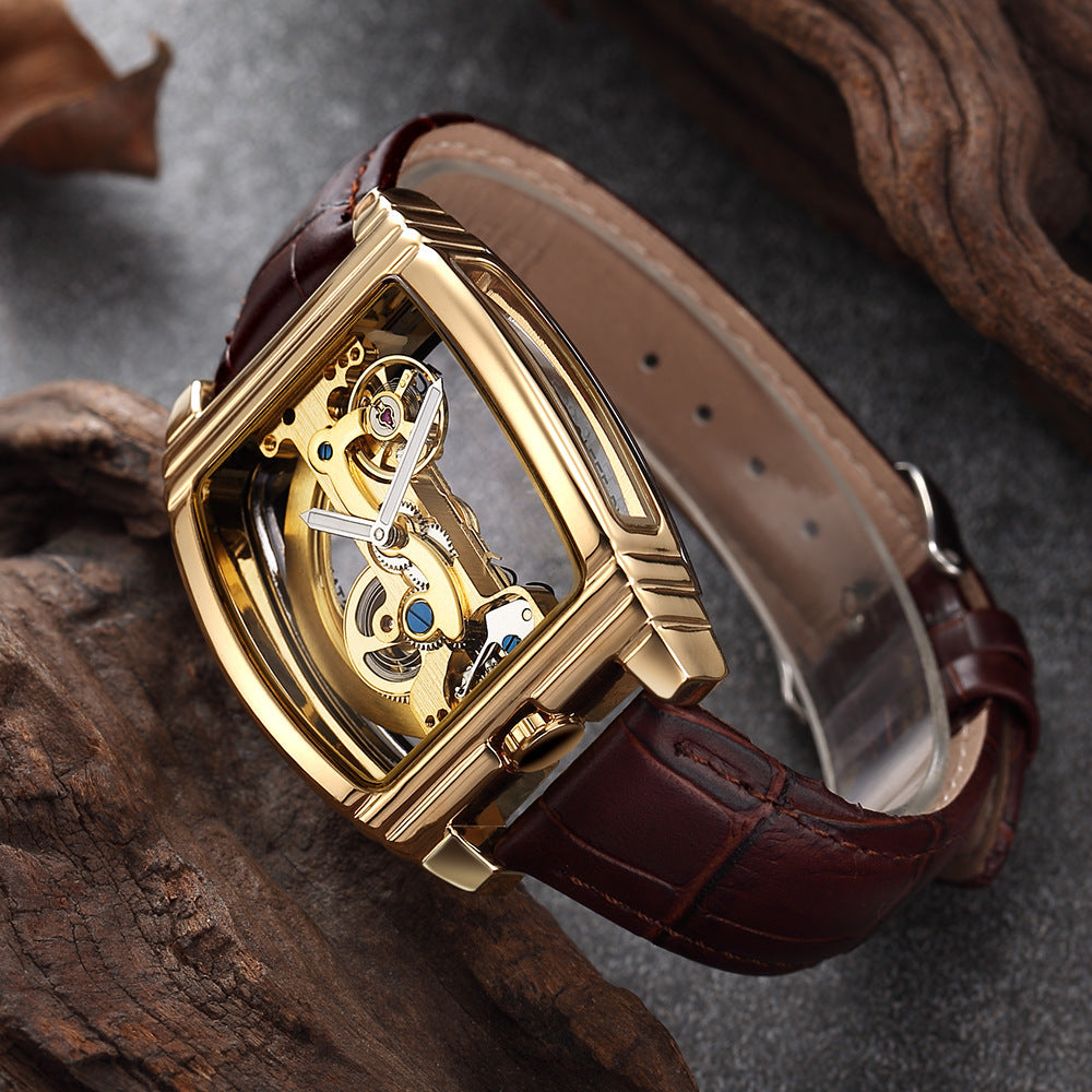 Reloj de moda para hombre con un solo puente.