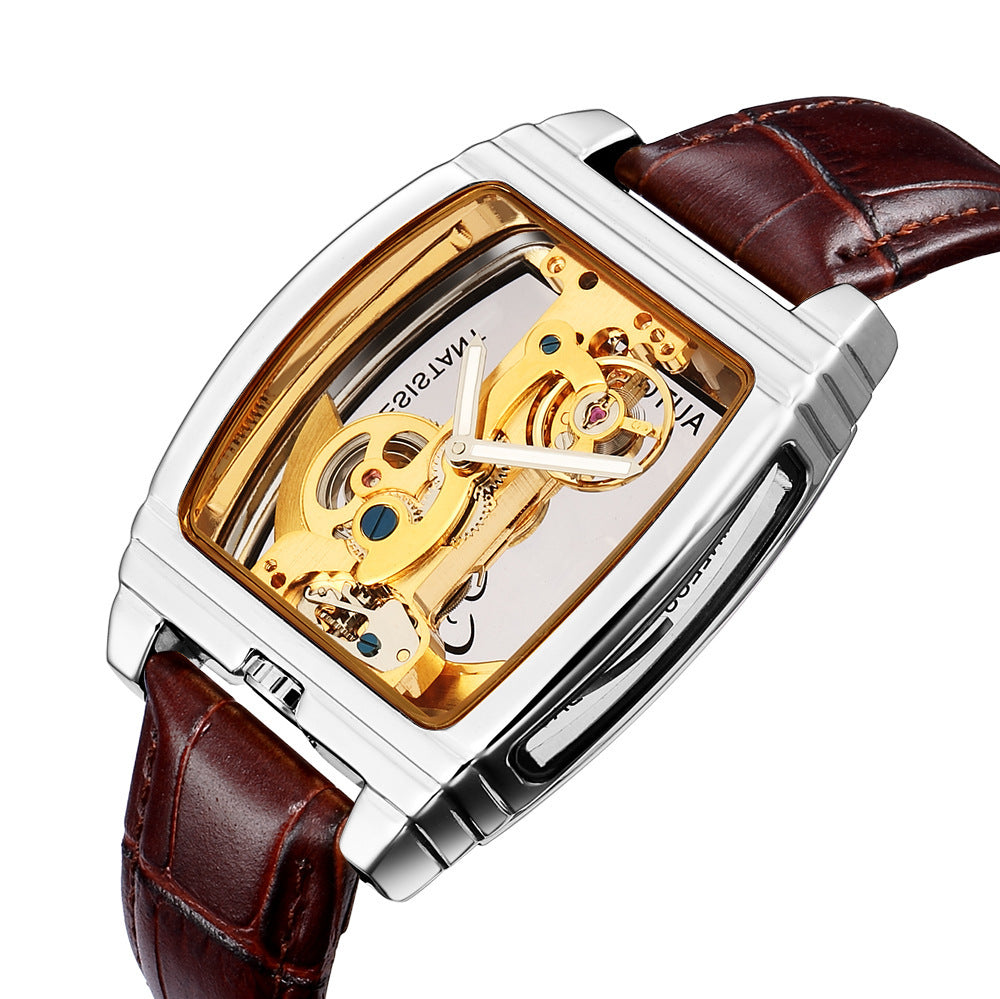 Reloj de moda para hombre con un solo puente.