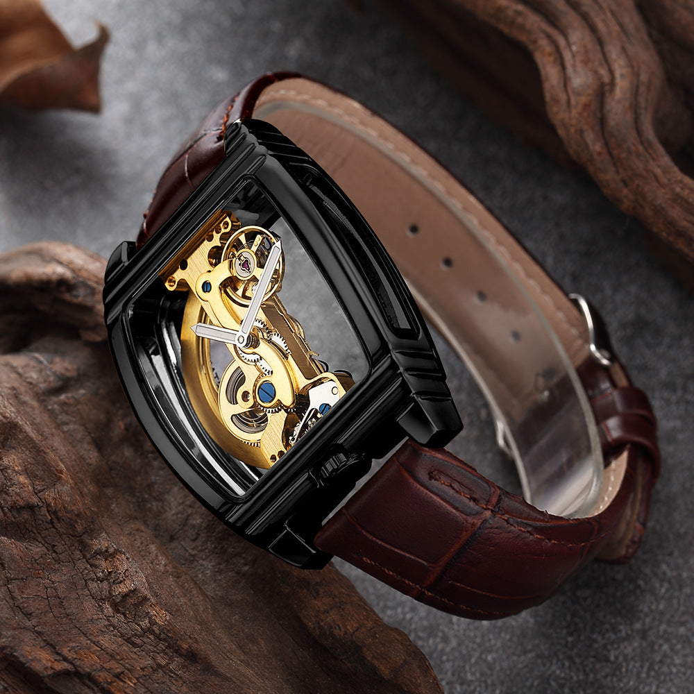 Reloj de moda para hombre con un solo puente.