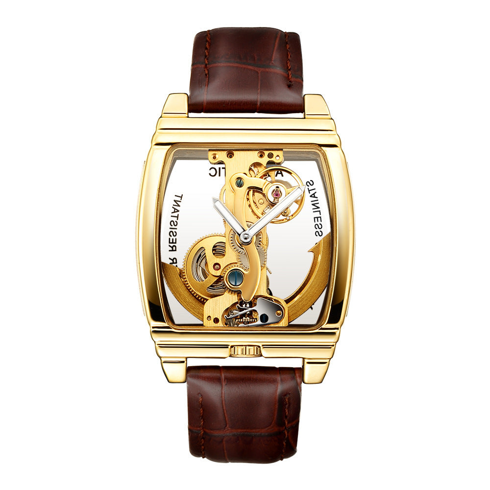 Reloj de moda para hombre con un solo puente.