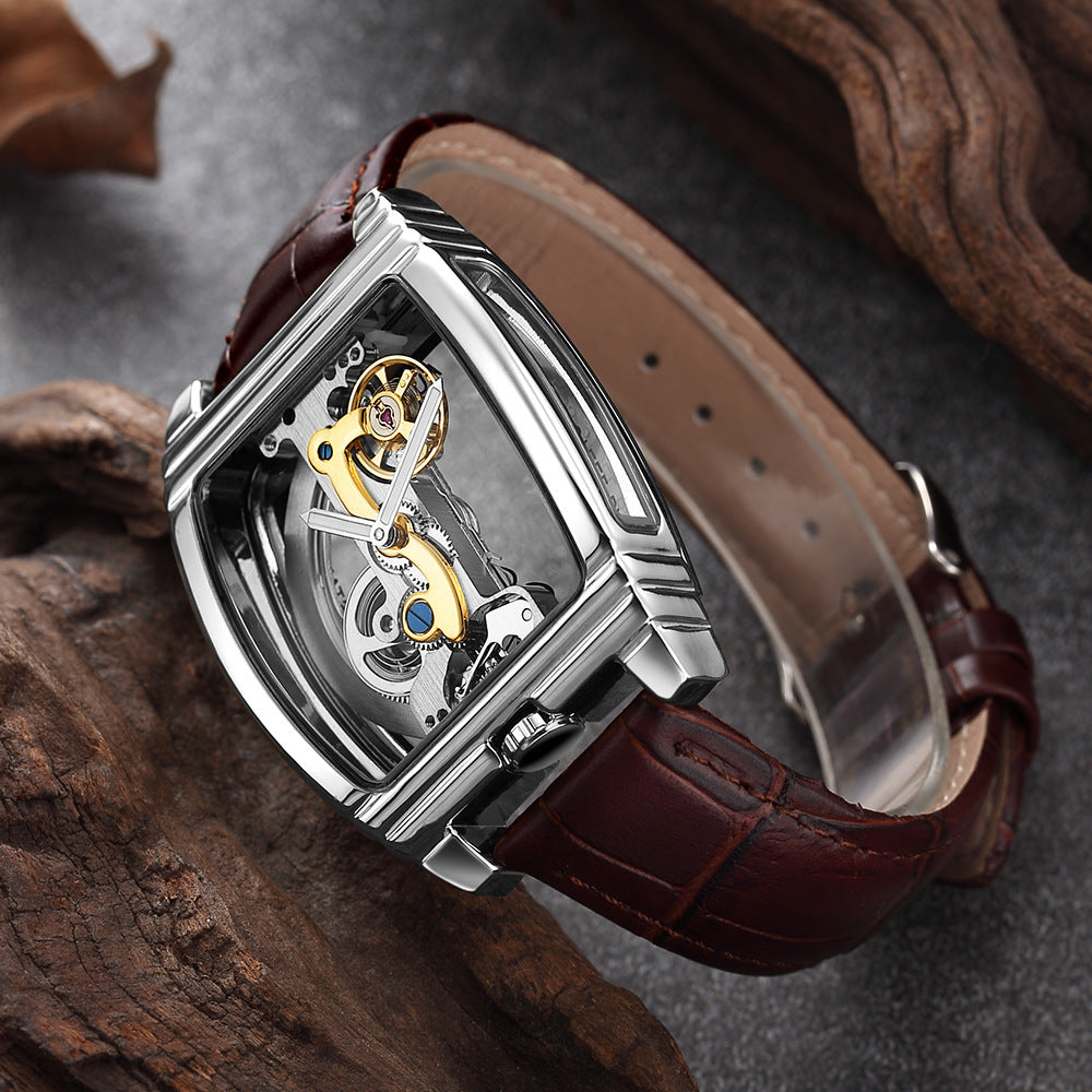 Reloj de moda para hombre con un solo puente.