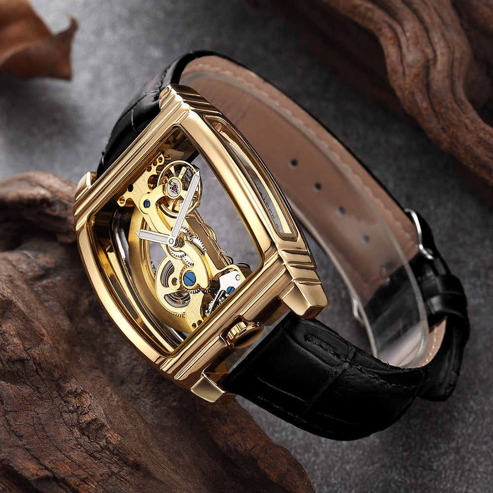 Reloj de moda para hombre con un solo puente.