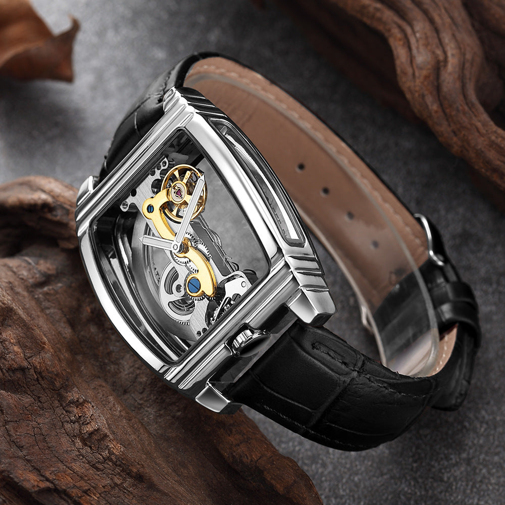 Reloj de moda para hombre con un solo puente.