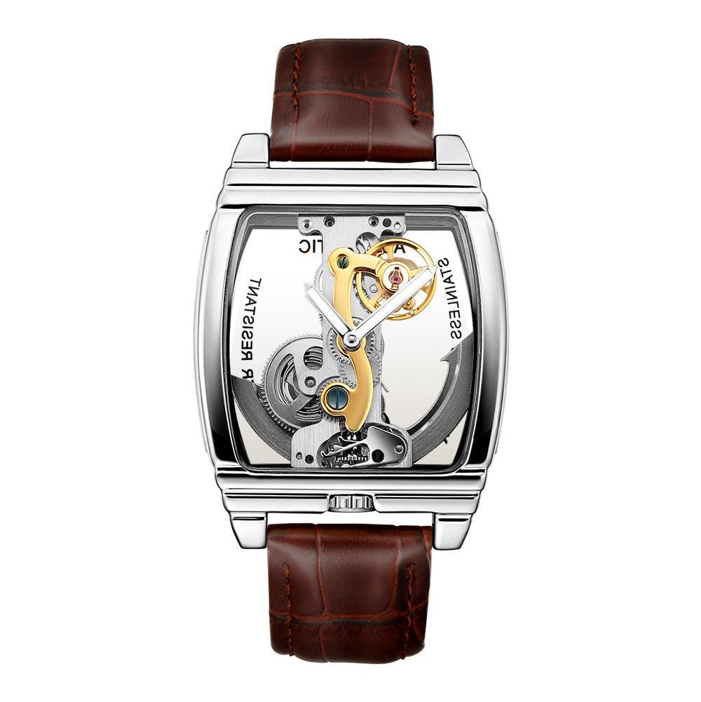Reloj de moda para hombre con un solo puente.