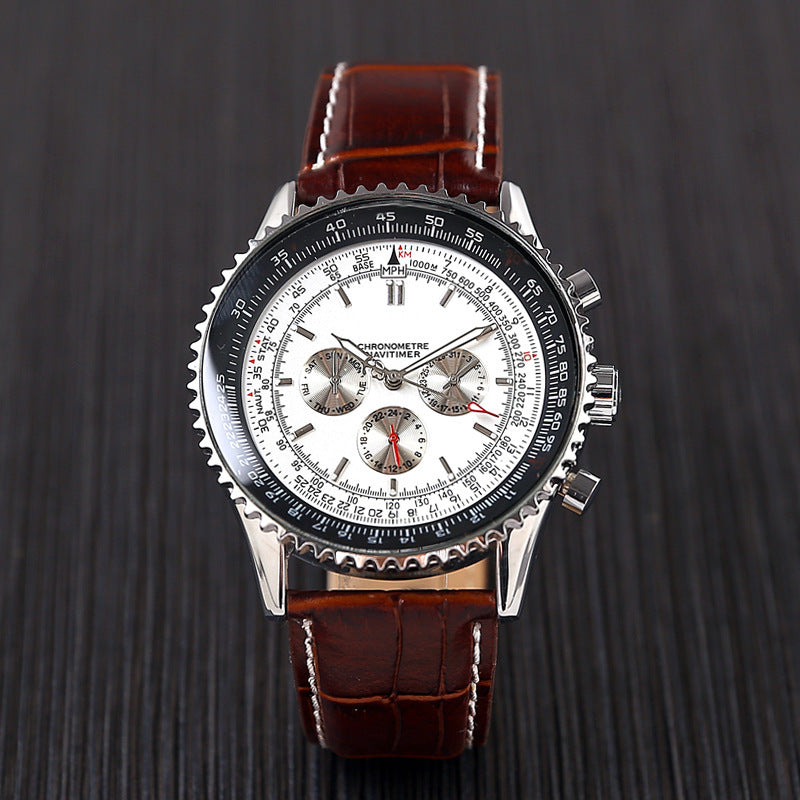 Reloj mecánico automático multifunción de seis agujas.