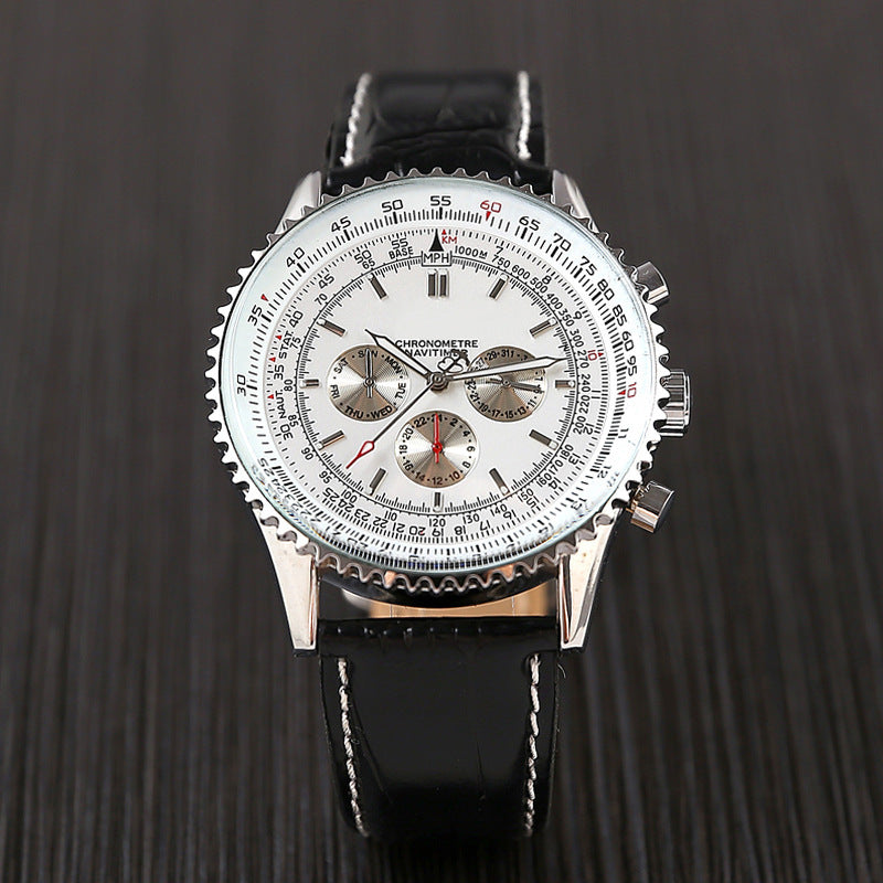 Reloj mecánico automático multifunción de seis agujas.