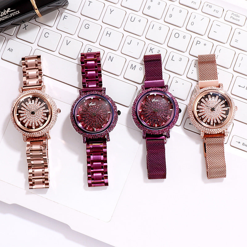 Women's watch with diamond