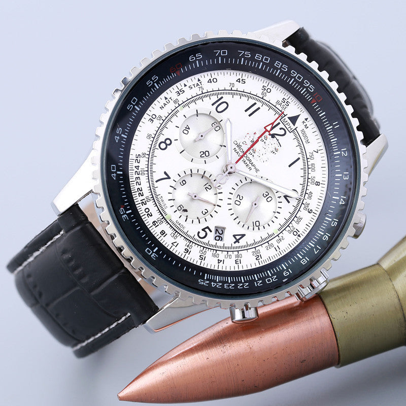6-pin quartz watch with calendar