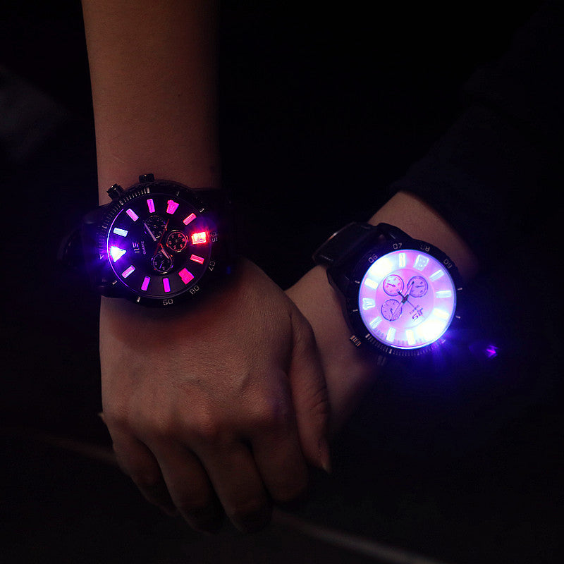Reloj clásico superluminoso con esfera grande y luminoso, tendencia para hombres y mujeres, reloj de cuarzo sencillo y práctico para parejas