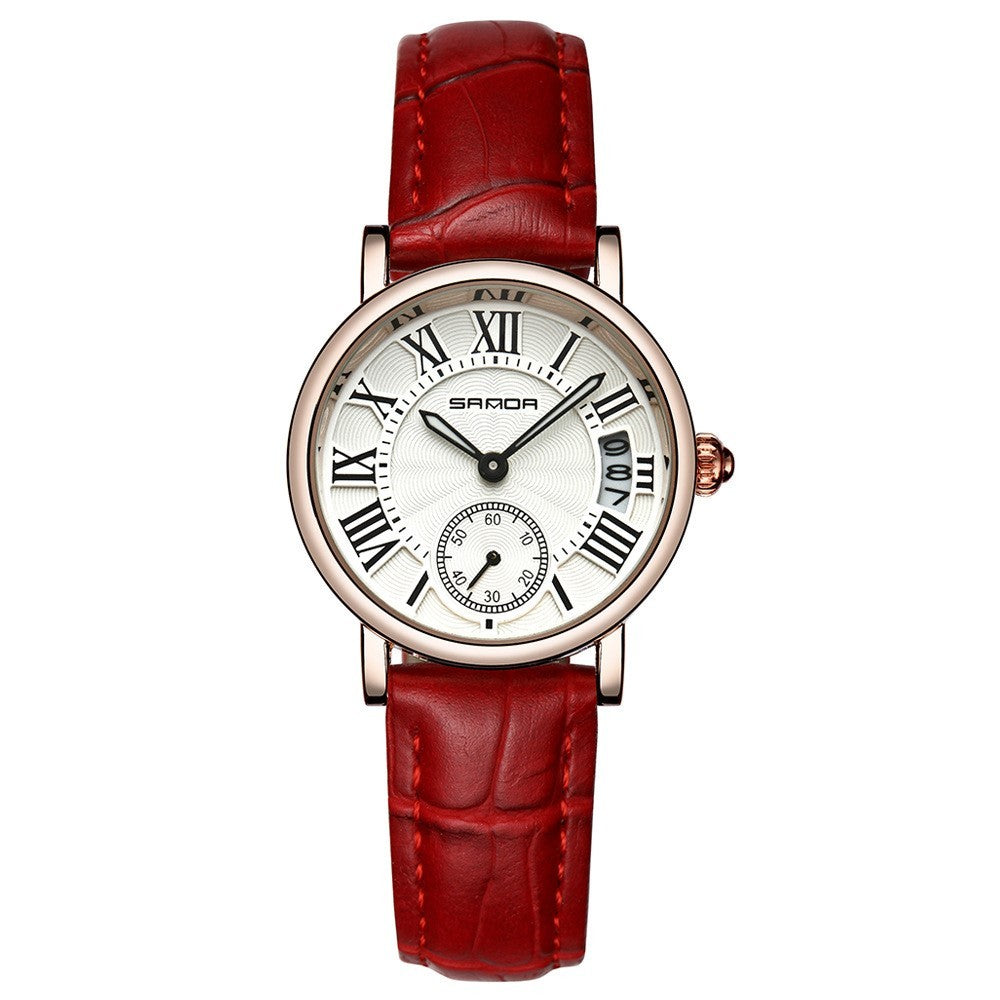Reloj mujer impermeable delicado cinturón mujer