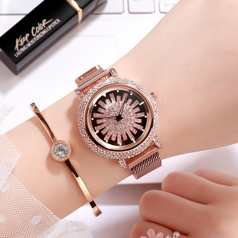 Women's watch with diamond