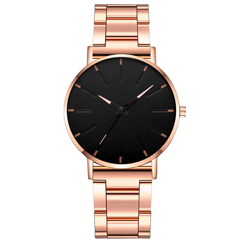 Reloj informal de negocios con correa ultrafina de acero inoxidable para hombre