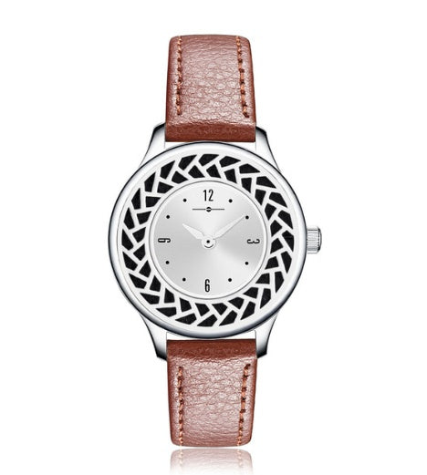 Stainless steel aromatherapy watch