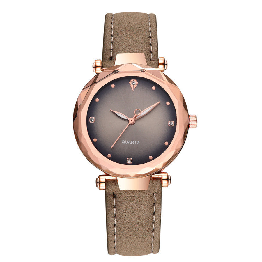 Fashion Shiny Diamond Mirror Quartz Watch