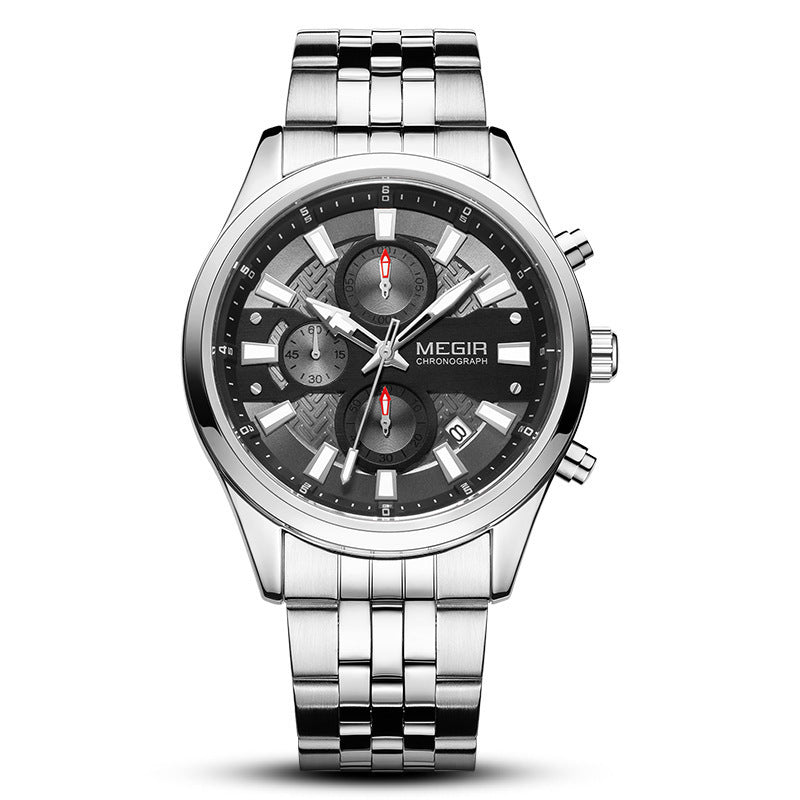 Men's Watch Business High-end Quartz Watch Steel Band