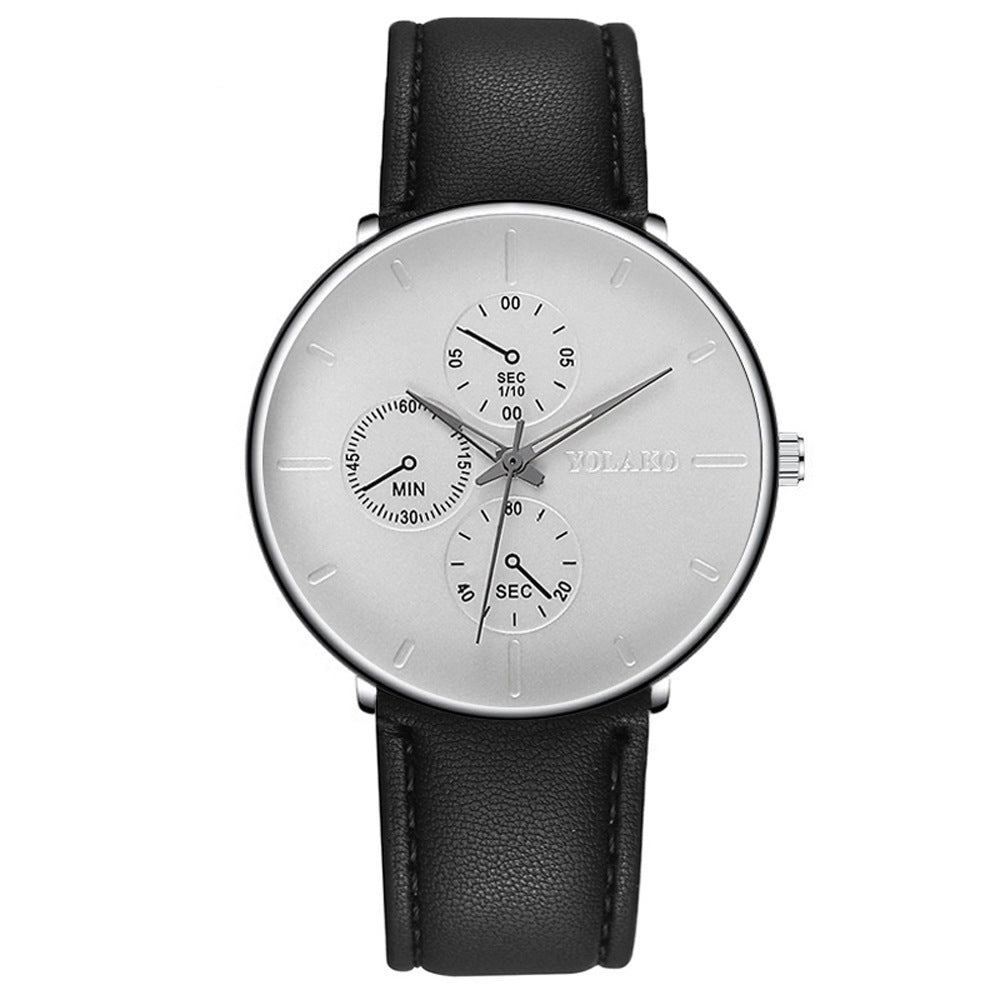 Reloj de cuarzo clásico de negocios informal.