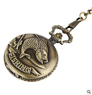Reloj de bolsillo con forma de carpa