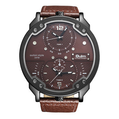 Large dial men's watch