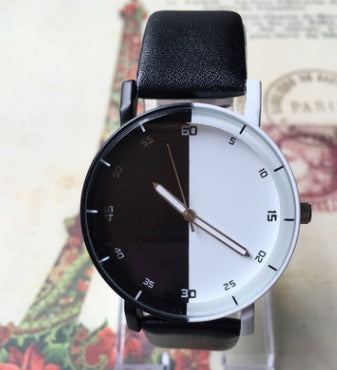 Reloj creativo Harajuku con mosaico en blanco y negro, reloj de mesa para estudiantes, personalidad salvaje, reloj para hombres y mujeres, relojes para parejas