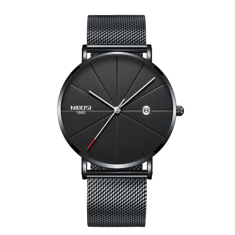 Couple mesh belt casual quartz watch