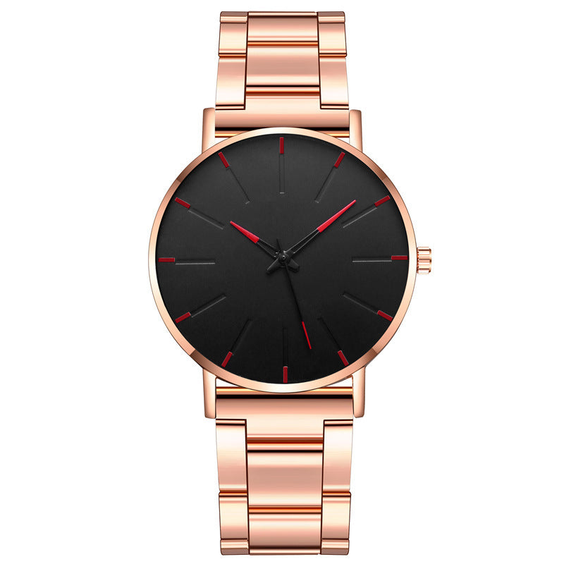 Reloj informal de negocios con correa ultrafina de acero inoxidable para hombre