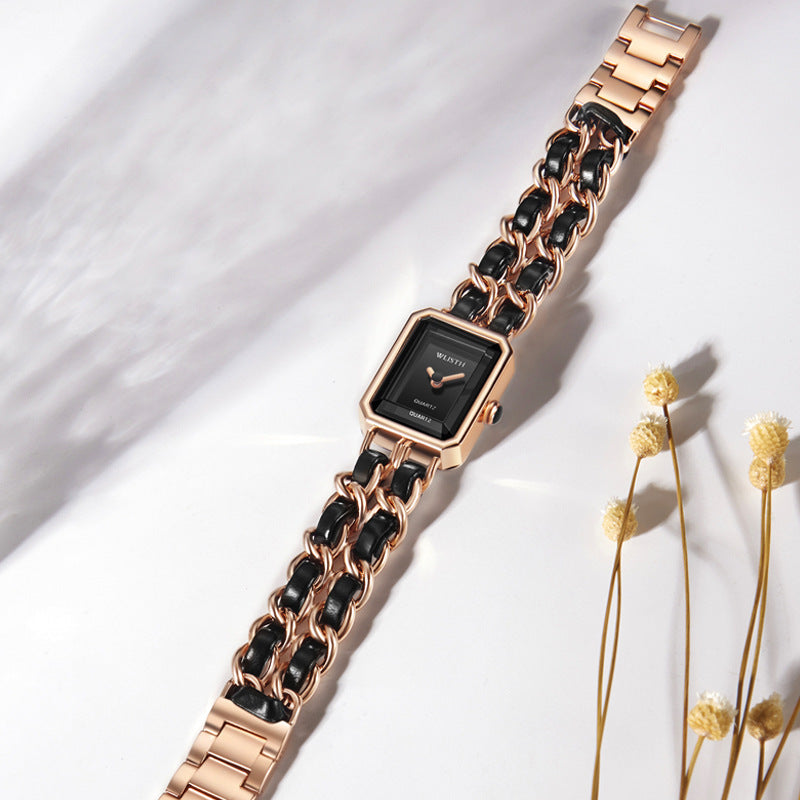 Reloj de cuarzo resistente al agua con pulsera de moda para mujer