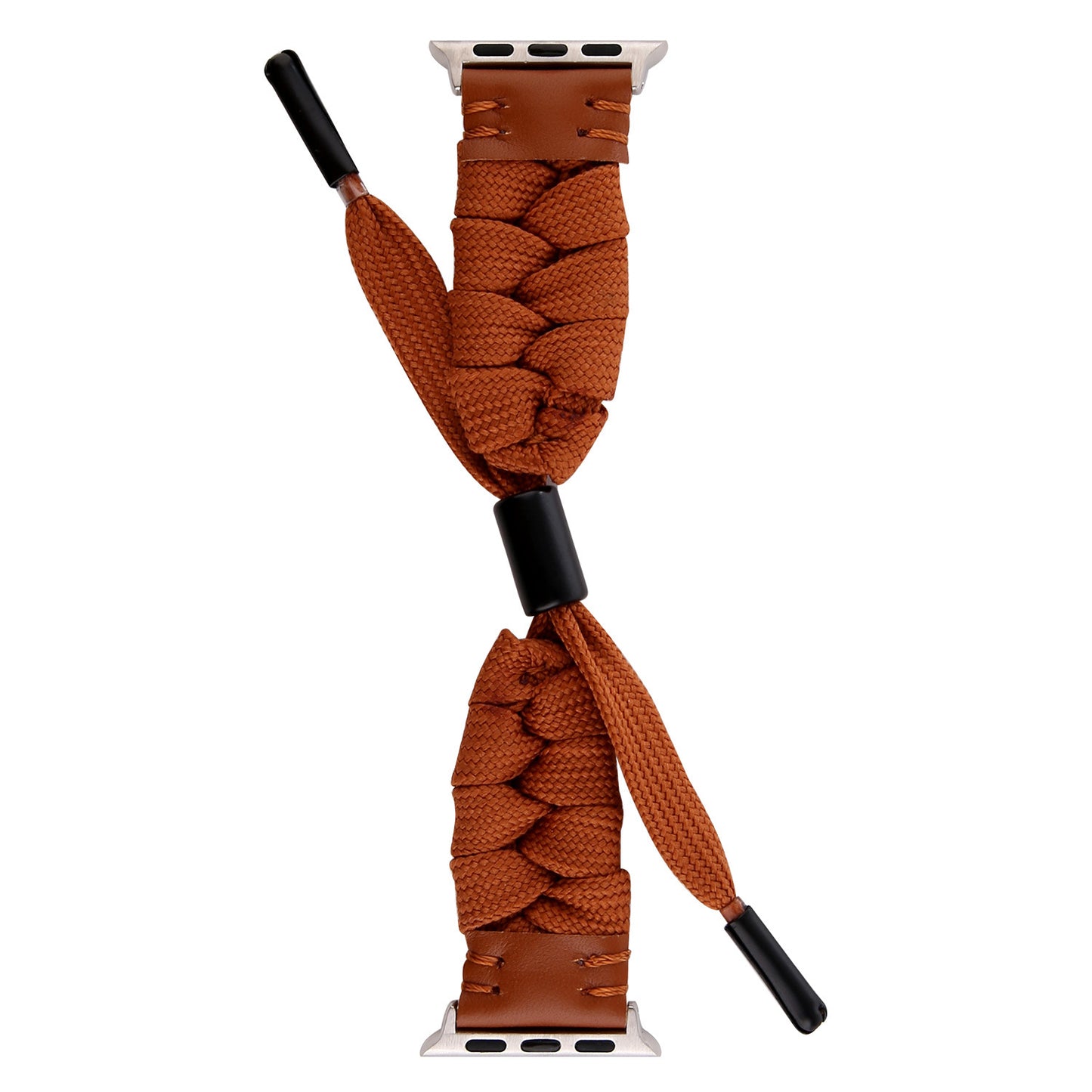 Reloj con accesorio de piel de nailon tejido de poliéster
