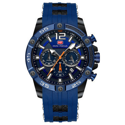 Men's Watch Sports Quartz Fashion Silicone Band