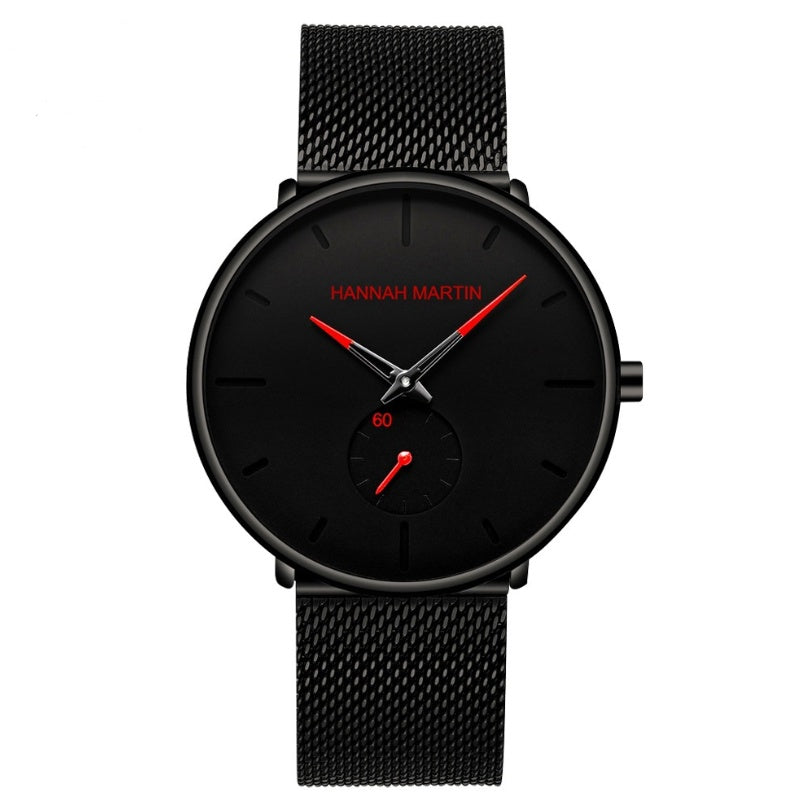 Reloj de cuarzo de acero inoxidable con esfera pequeña y malla de acero inoxidable para hombre, resistente al agua, autorizado por Amazon, oferta especial