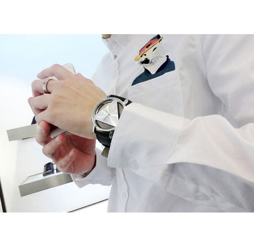 Relojes únicos con esfera Triangular hueca para mujer, reloj de cuarzo femenino, reloj para Hombre, reloj de vestir para Hombre