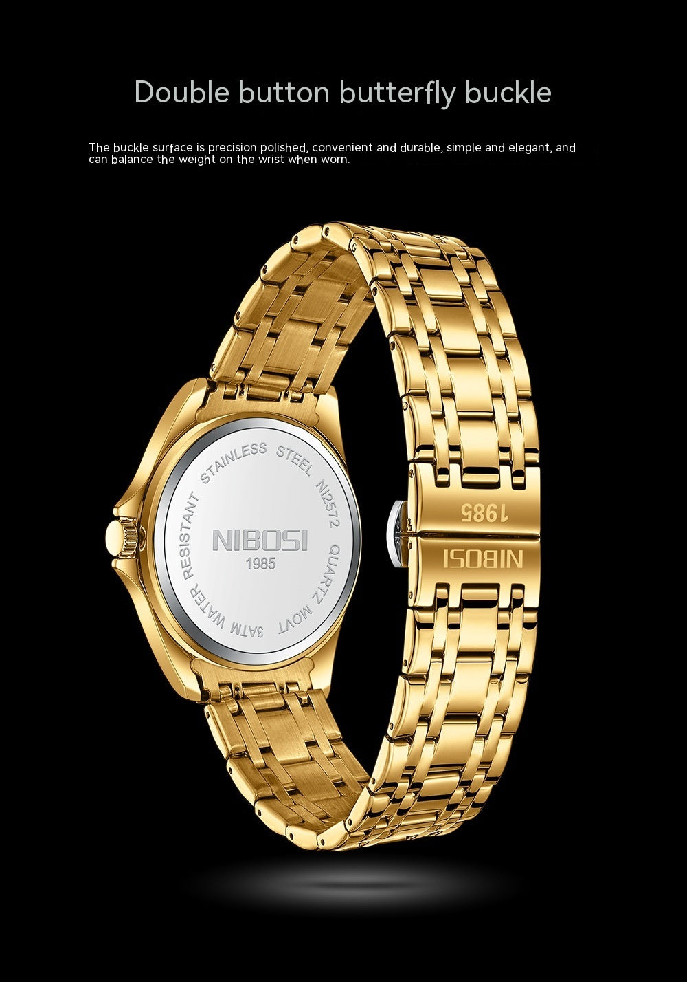 Reloj de acero inoxidable sencillo y moderno para hombre, luminoso, resistente al agua
