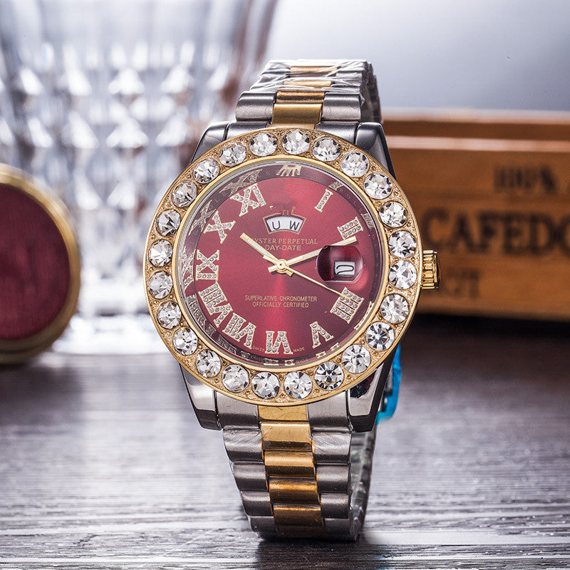 Gypsophila Diamond Steel Belt Watch