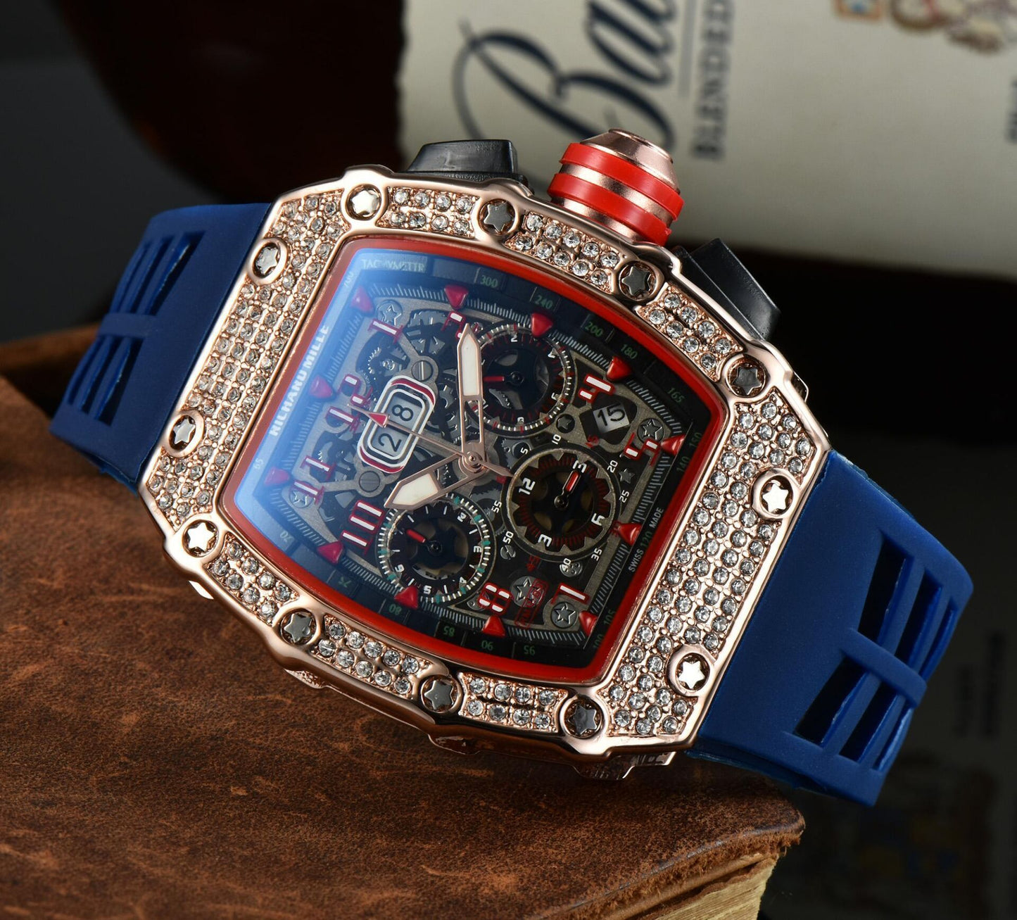 Fashion Diamond Gypsophila Watch Men