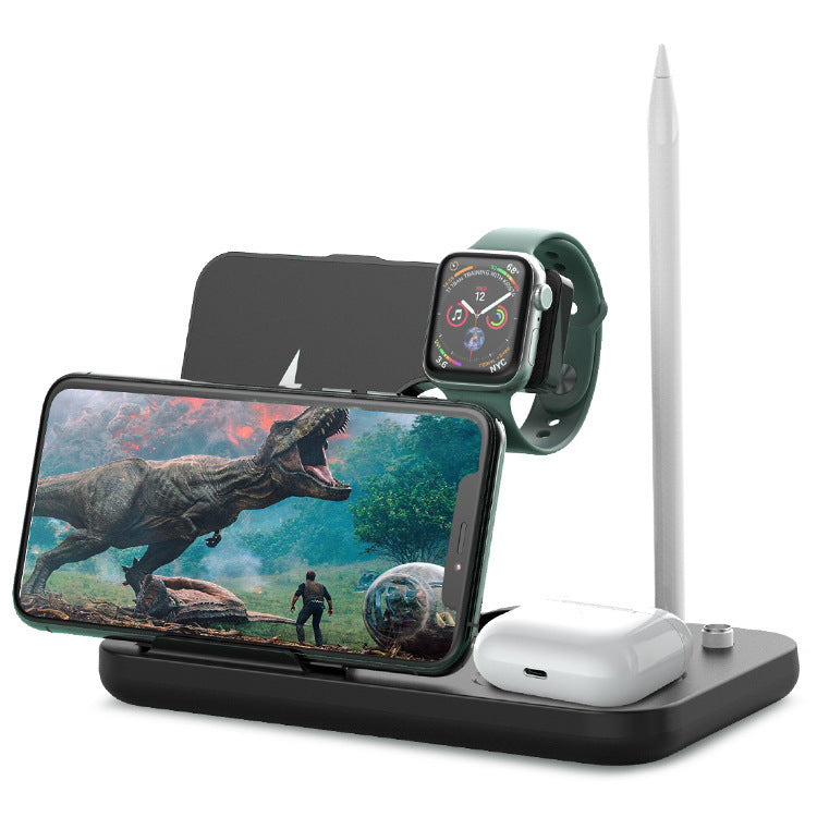Soporte para teléfono móvil, reloj, auriculares, cargador inalámbrico